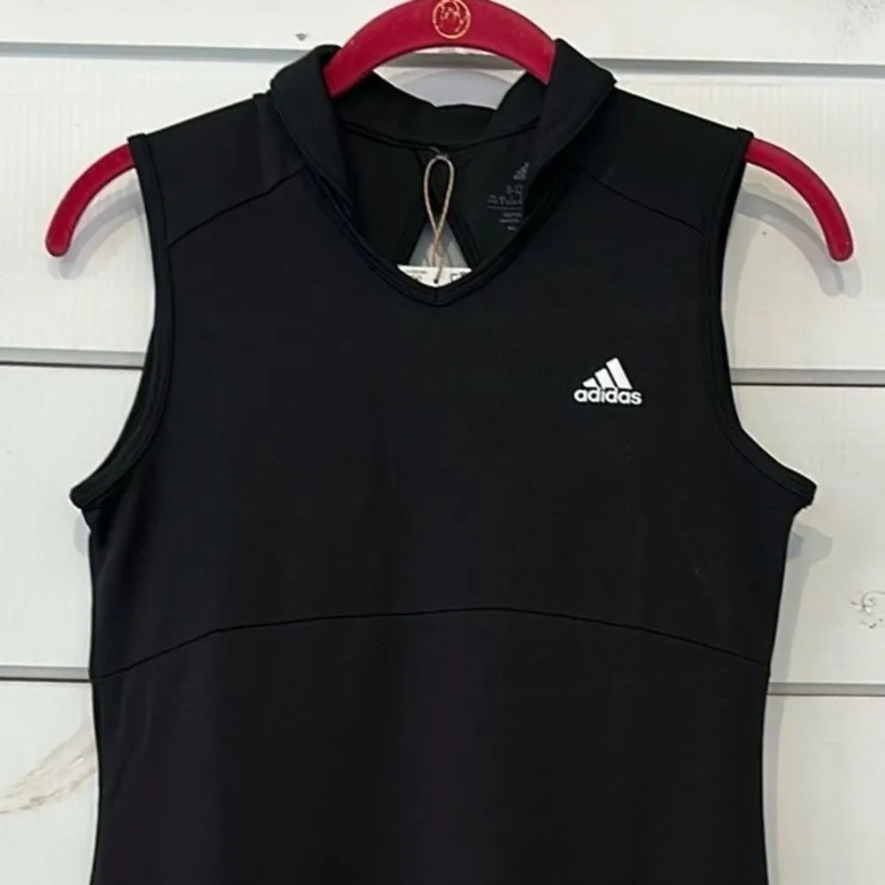 Adidas Golf Dress Sleeveless Black NEW Girls Medium Sleeveless